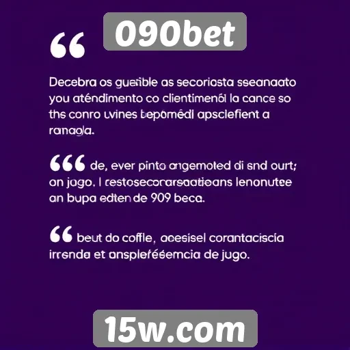 Feedback dos usuários sobre o atendimento ao cliente do 090bet